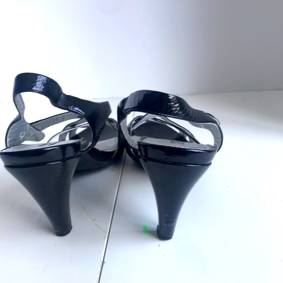 ECCO Patent Leather Strappy Heeled Sandals US 9/9.5 Euro 40 - Picture 4 of 11